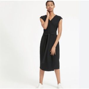 Everlane The Japanese GoWeave Short-Sleeve Wrap Dress